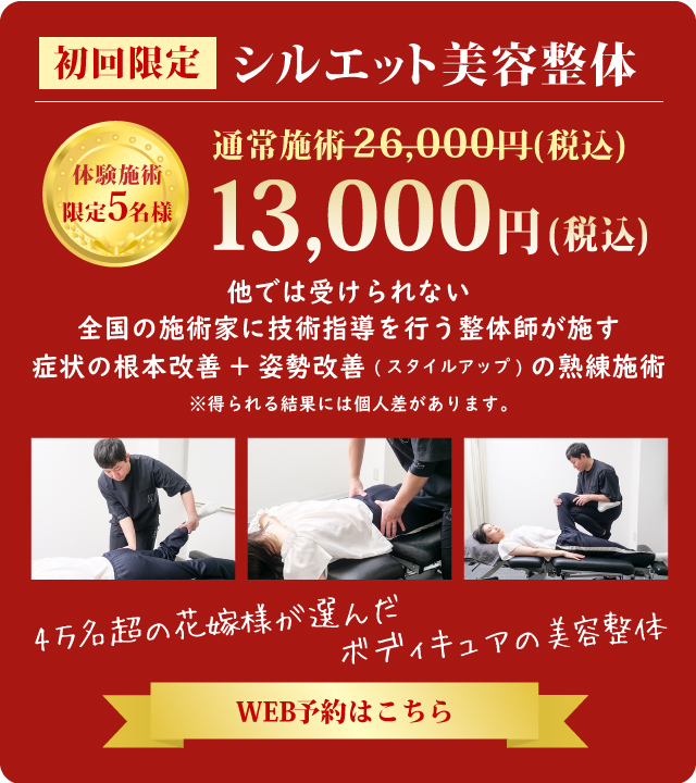 美容整体 初回特典